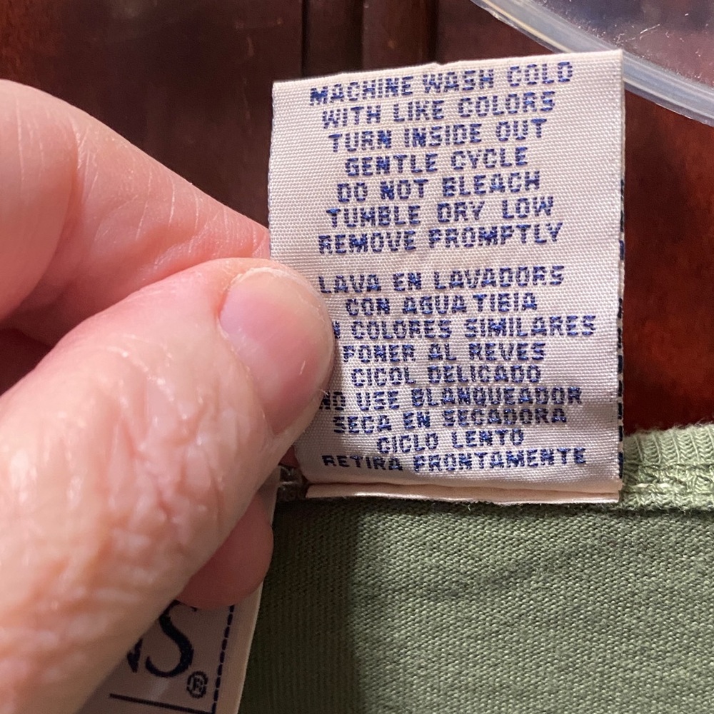 Basic Editions Plus Vintage Plus Size 3x Olive Gr… - image 3